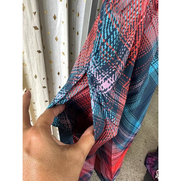 Anthropologie Strapless Plaid Jumpsuit - Blue and Red - Picture 6 of 12